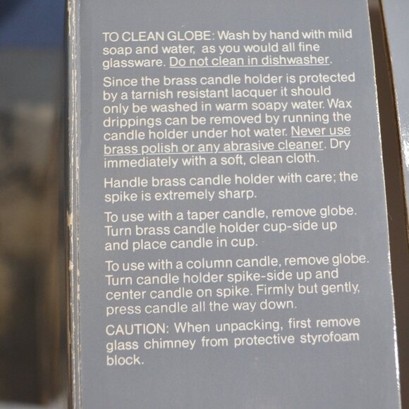 Vintage Hurricane Lamp - Mid Century Avon Gift Collection - Picture 12 of 12